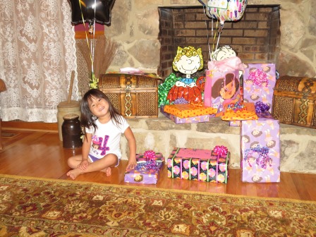 Karis and her presents